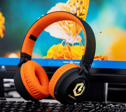 Kids Headphones Wireless, Bluetooth Headphones for Kids over Ear, LED Lights, 85Db Safe Volume Limit, Foldable, Micro SD Mode, Built-In and Line-In Microphone for Phones,Tablets,Laptop